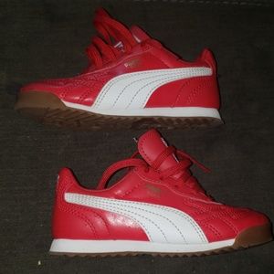 Red kids puma roma
